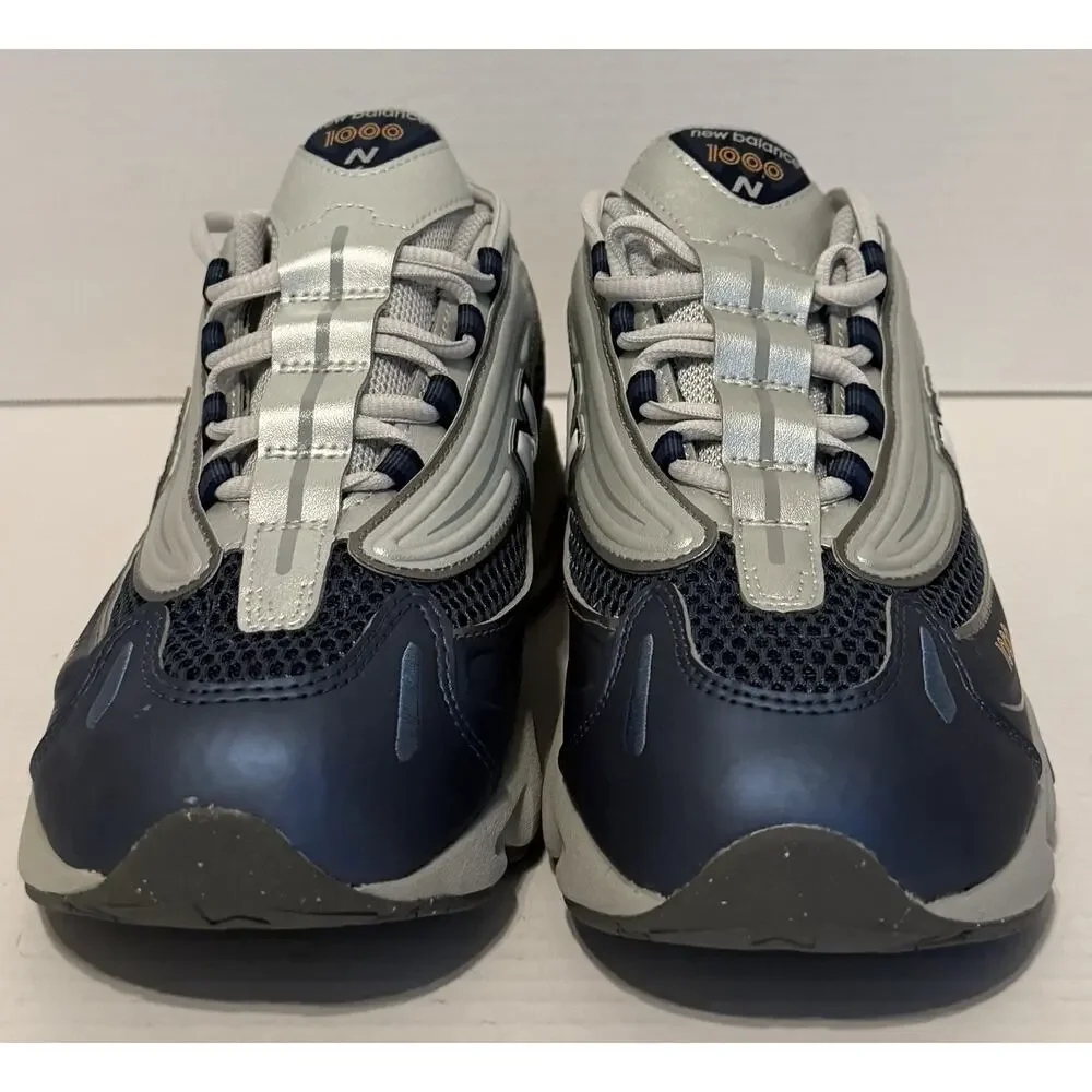 New Balance 1000 Unisex Kids Sneaker Blue Grey Lace Up Mesh US 6.5/7 GC1000PK
